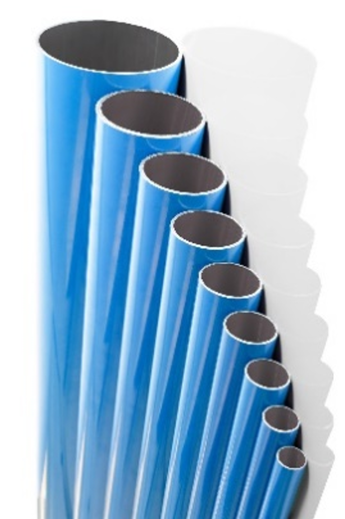 Light Blue Aluminum Tube